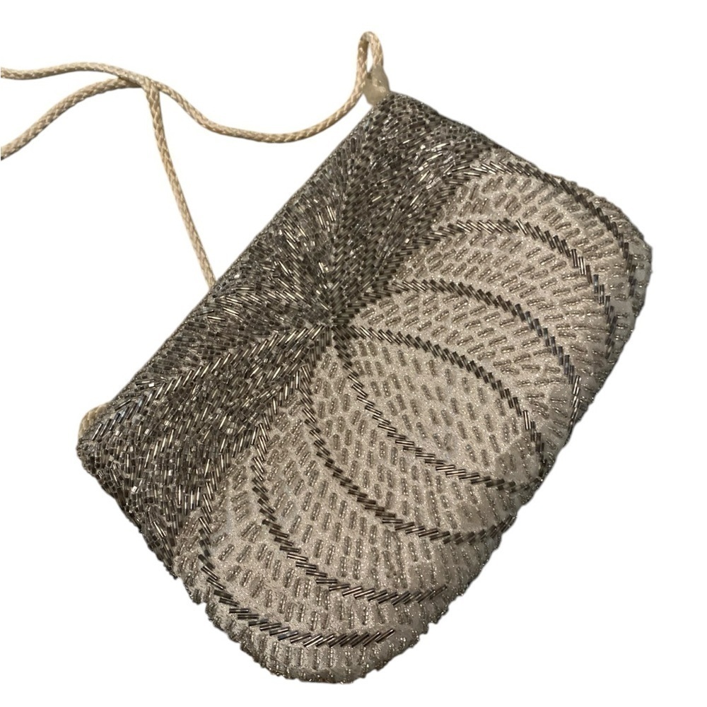 Vintage beaded crossbody or purse - Picture 2 of 5